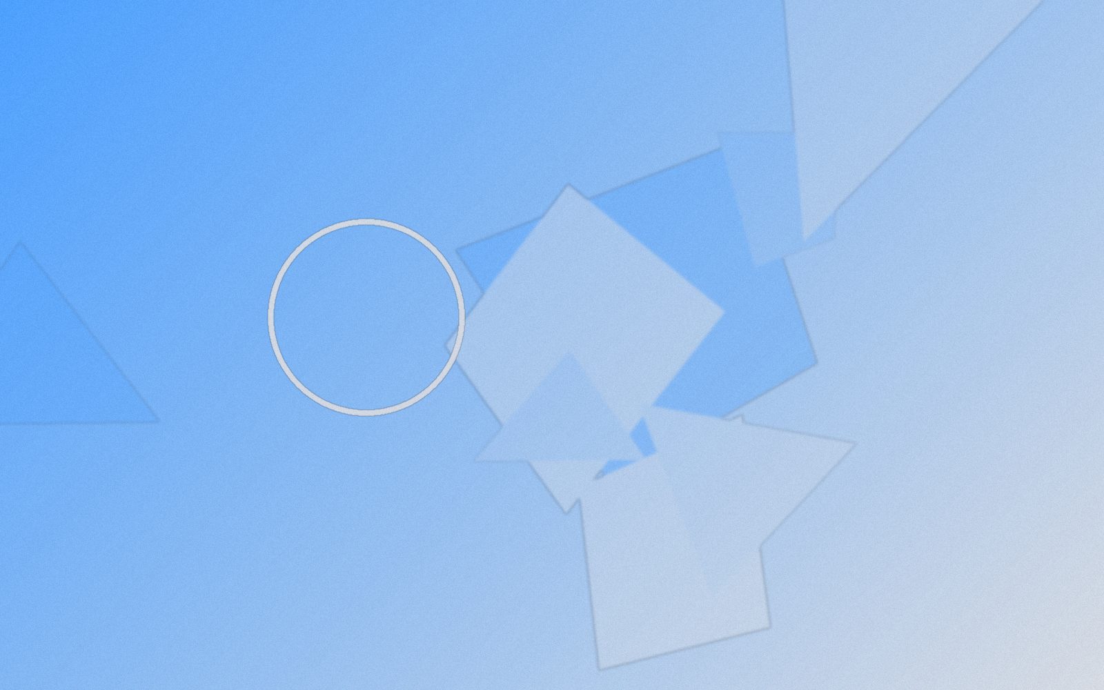 Abstract brand-toned composition representing a digital media design operations review project
