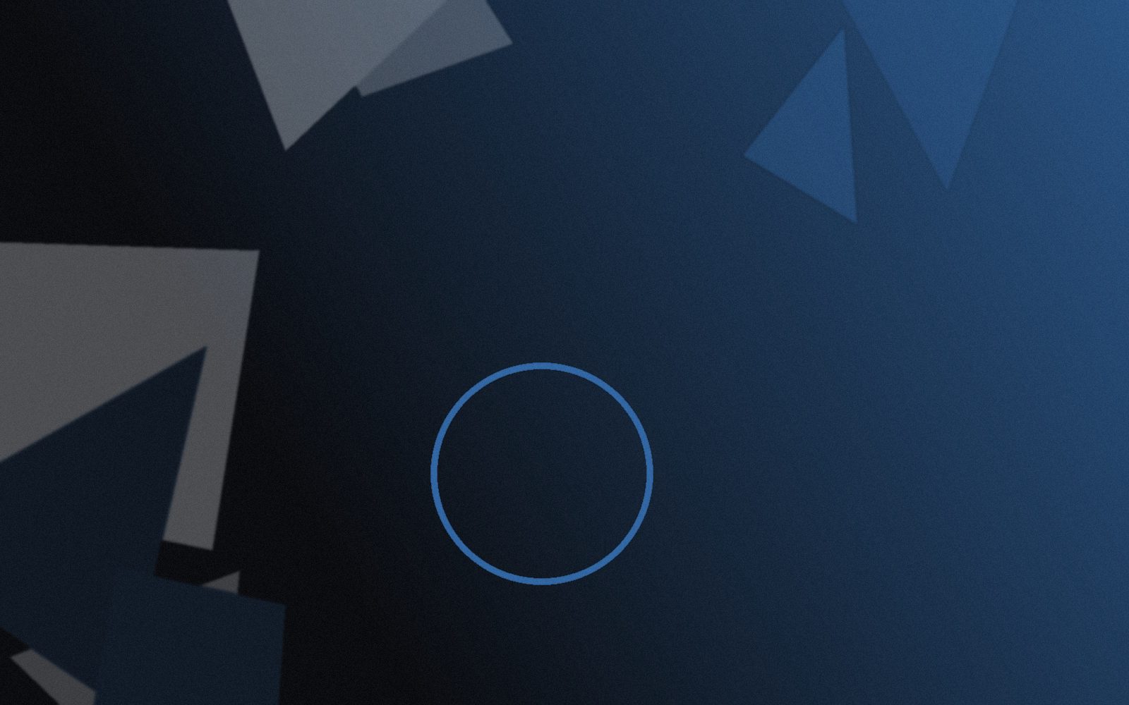 Abstract brand-toned composition representing a systems implementation project